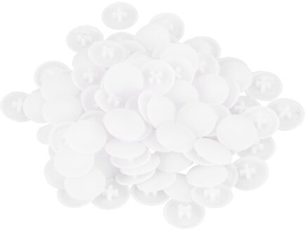 Schroeven Plastic Beschermhoes 17Mm X 6.5Mm 100 Stuks Wit