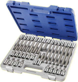 schroevendraaierdoppen 1/2" getand | 32-delig | incl. koffer | E200522 - E200522