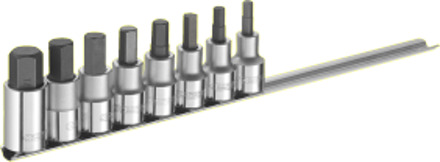 schroevendraaierdoppenset 6-kant 1/2"| 8-delig | E032904 - E032904