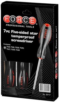 Schroevendraaierset 5-kant Resistorx TS 7 delig 20717