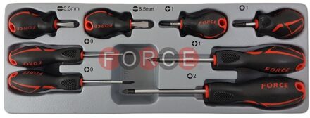 Schroevendraaierset Plat & Kruiskop 8 delig 2085