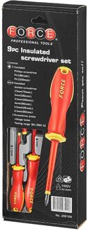 Schroevendraaierset Plat & Philips Geïsoleerd 9 delig 20916N