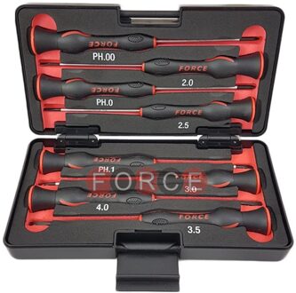 Schroevendraaierset Precisie Plat en Kruiskop 8 delig 2087A