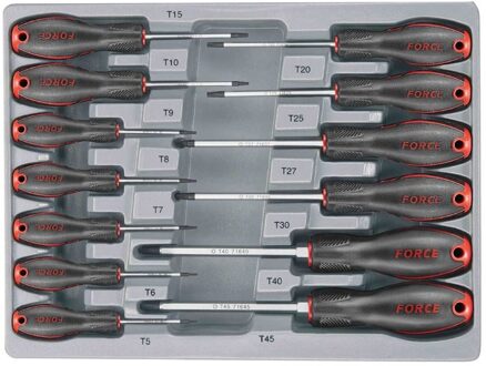 Schroevendraaierset Torx 13 delig 2137