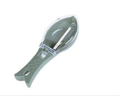 Schubben Raspen Schraper Vis Schoonmaken Tool Schrapen Schalen Apparaat Met Cover Home Kitchen Koken Vissen Tool Kitchengadget groen