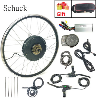 Schuck Electric Bicycle Conversion Kit 48V1500W REAR FLYWHEEL brushless motor has LED900S display 20TO28 inch 700C