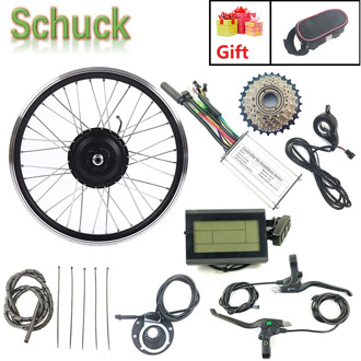 Schuck Electric Bicycle Conversion kit REAR Rotate Motor Wheel EBike kit 24V 250W with KT LCD3 Display 16-28 inch 700C