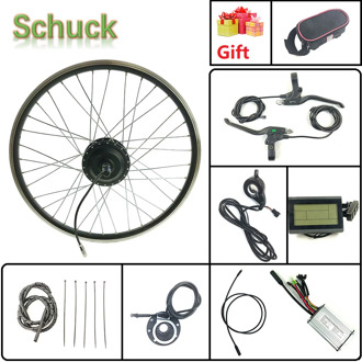 Schuck Electric Bicycle E Bike Conversion Kit front Motor wheel 24V 250W with Kunteng KT LCD3 Display 16-28 inch 700C Ebike Kit