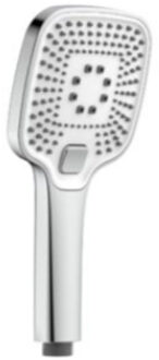 Schütte Handdouche Schutte Ravenna 15 cm Chroom/Wit Chroom-wit