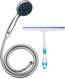 Schütte Handdoucheset Schutte 5 Functies met Douchewisser 150cm Doucheslang Chroom