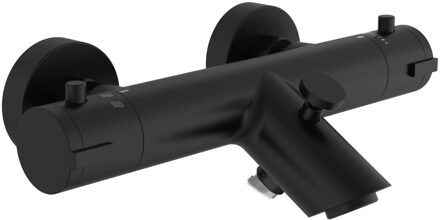 Schütte SCH??TTE Bad-/douchemengkraan LONDON thermostatisch 5,5 cm matzwart