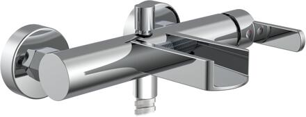Schütte SCHÜTTE Bad-/douchemengkraan met watervaluitloop NIAGARA Zilver