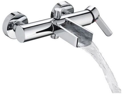 Schütte SCHÜTTE Bad-/douchemengkraan met watervaluitloop NIAGARA Zilver