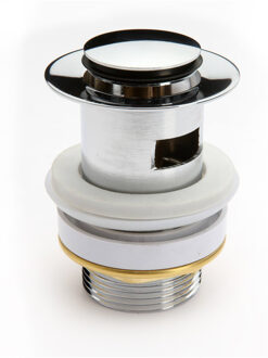 Schütte SCHÜTTE Design Afvoerplug Pop-Up - 5/4" - afsluitbaar met overloop - Chroom