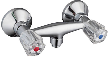 Schütte SCHÜTTE Douchemengkraan tweeknops SAVINO chroomkleurig Zilver