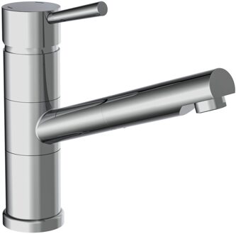 Schütte SCHÜTTE Eenknopsmengkraan UNICORN chroomkleurig Zilver