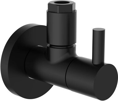 Schütte SCHÜTTE Hoeksifon met rozet MS 10 mm Q zwart