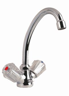 Schütte SCHÜTTE Tweeknopsmengkraan BRILLANT chroomkleurig Zilver