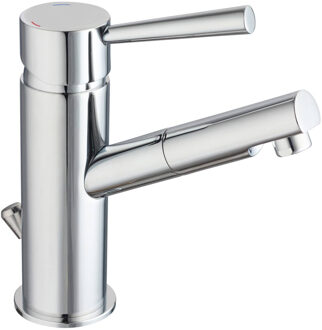 Schütte SCHÜTTE Wastafelmengkraan CORNWALL lage druk chroomkleurig Zilver