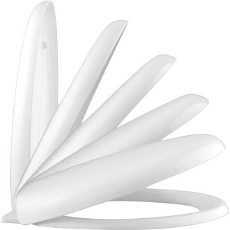 Schütte SCHÜTTE WC-Bril - Thermoplastiek - Antibacterieel - Soft Close - Gelakt - Wit