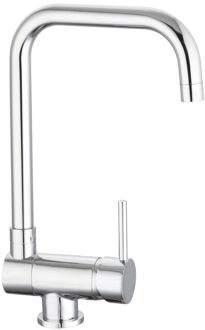 Schütte SCHÜTTE Window Design Keukenkraan - Mengkraan - Hoge, Draaibare en plooibare Uitloop - Zijdelingse Greep - Chroom