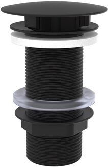 Schütte Schutte afvoerwaste | Mat Zwart | 1 1/4" x 100 mm | Zonder overloop - 98806840