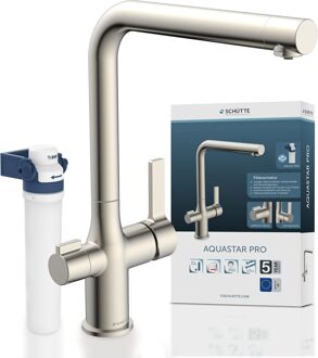 Schütte Schutte Aquastar keukenkraan met filtersysteem RVS