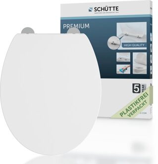 Schütte Schutte Duroplast WC-zitting | Wit | Met valrem en afneembaar - 82630