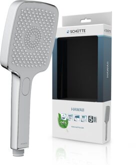 Schütte Schutte HAWAII Handdouche | Chroom/lichtgrijs | Hoekig - 60220