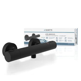 Schütte Schutte Los angeles thermostatische douchekraan zwart mat