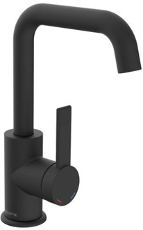 Schütte Schutte Los angeles wastafelkraan met draaibare uitloop zwart mat