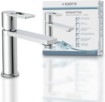Schütte Schutte Manhattan wastafelkraan met lange uitloop chroom