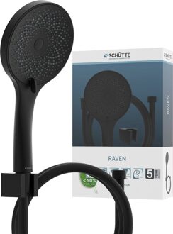 Schütte Schutte RAVEN handdouche set | Mat Zwart - 61926