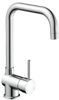 Schütte Schutte - YORK mengkraan keuken met L-uitloop, chroom - 79616