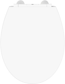 Schütte Toiletbril Schutte Lupos Softclose en LED-nachtverlichting Wit Zwart