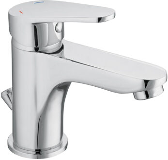 SCHÜTTE Wastafelmengkraan FUTURA DVGW chroomkleurig Zilver