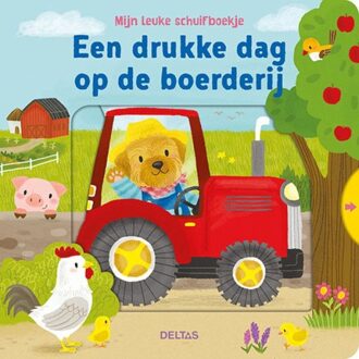 schuifboek een drukke dag op de boerderij 18 cm