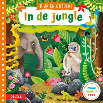 schuifboek kijk en ontdek! - in de jungle 18 cm