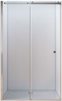 Schuifdeur Lacus Pantella Round Tweedelig Helder Glas Chroom Aluminium Profiel (alle maten)