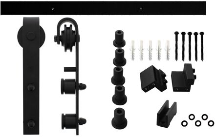Schuifdeursysteem tbv glazen deur Zwart