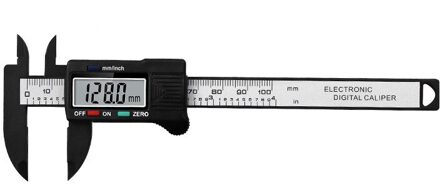 Schuifmaat 0-150Mm 6 Inch Meetinstrument Plastic Lcd Digitale Elektronische Carbon Fiber Heerser Gauge Micrometer 0-100mm