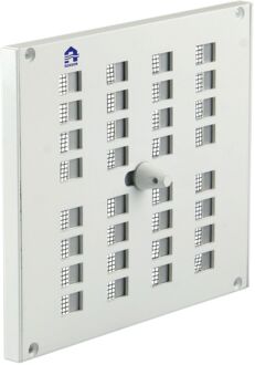 Schuifrooster 175x150mm Regelbaar Vlak Wit