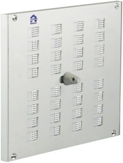 Schuifrooster 175x150mm Regelbaar Vlak Zilver