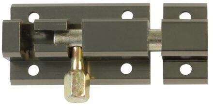 schuifslot - aluminium - 5 cm - brons - deur - schutting - raam slot