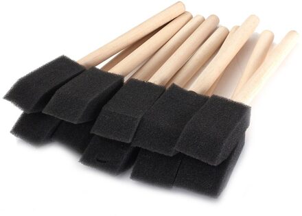 Schuim Spons Borstels Houten Handvat Schilderij Tekening Craft Draw Borstels Spons Schilderij Borstels