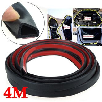Schuine D Vormige Auto Deur Afdichting Strip & 4M Kofferbak Hood Edge Isolatie Trim Duurzaam