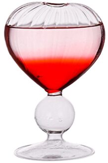 Schuine Martini Cup Scrub Cocktail Beker Loodvrij Glas Bubble Kopjes Verbazingwekkende Mooie Mooie Hartvormige Bril