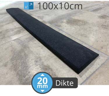 Schuine rand 100 x 10 x 2 high-density tegel