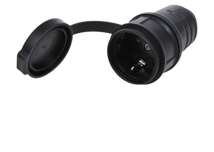 Schuko Contrastekker 16a Zwart