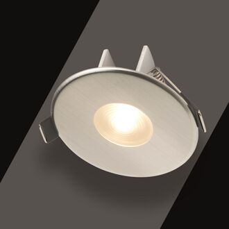 Schumann Inbouwspot Häsler Blanes Incl. Fase Aansnijding Dimbaar 8 cm 4 Watt Warm Wit RVS Set 1x